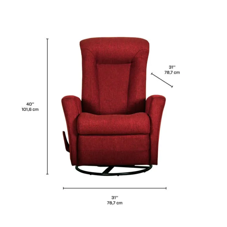 Swivel Rocker Recliner - RED New