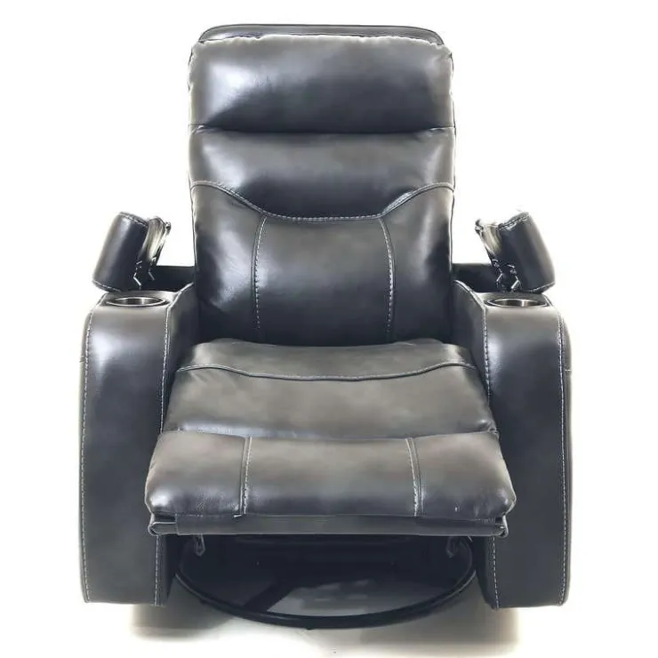 Swivel Rocker Recliner with Storage - Grey New