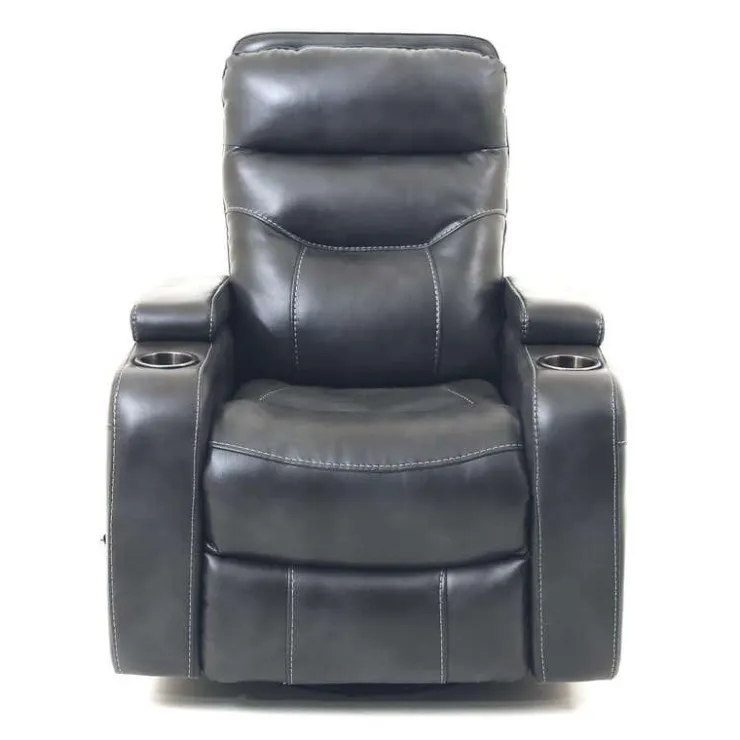 Swivel Rocker Recliner with Storage - Grey New