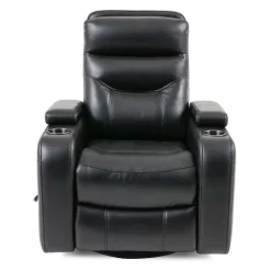 Swivel Rocker Recliner with Storage - Black Sale