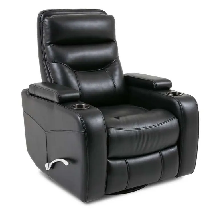 Swivel Rocker Recliner with Storage - Black Sale