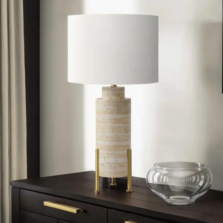 Monarch Table Lamp 30"H Beige Outlet