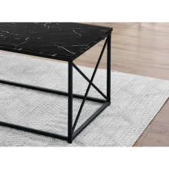 Monarch Table set - 3pcs set / marble / metal - Black