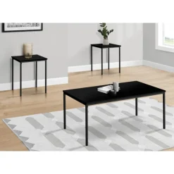 Monarch Table set - 3pcs set / / metal - Black New