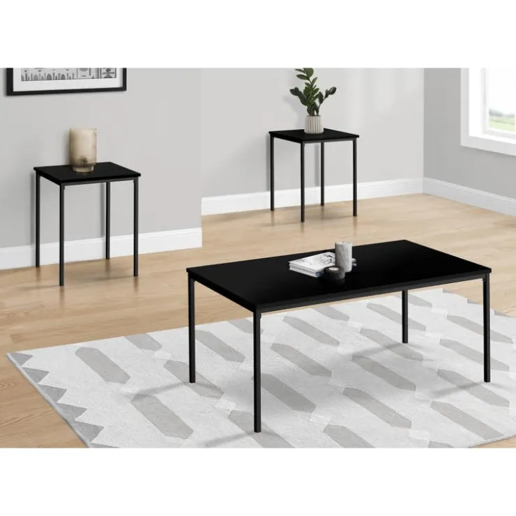 Monarch Table set - 3pcs set / / metal - Black New
