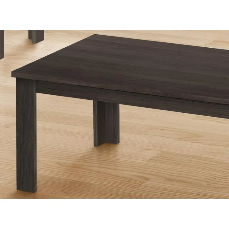 Monarch Table set - 3pcs set / brown - Oak