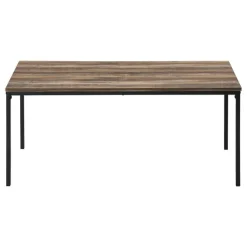 Monarch Table set - 3pcs set / reclaimed / black metal - Brown Discount