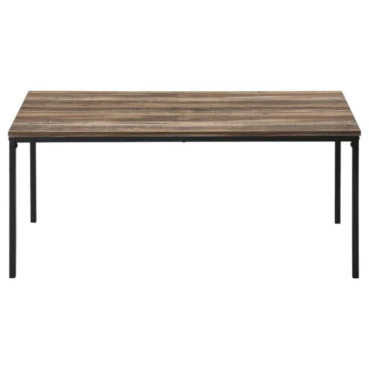 Monarch Table set - 3pcs set / reclaimed / black metal - Brown Discount
