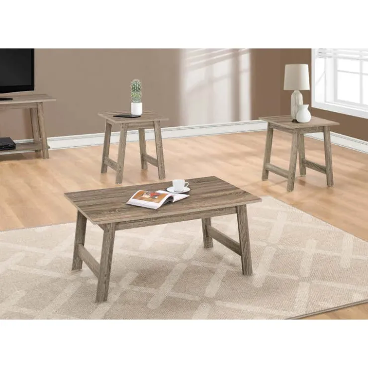 Monarch Table set - 3pcs set / - Dark Taupe Outlet