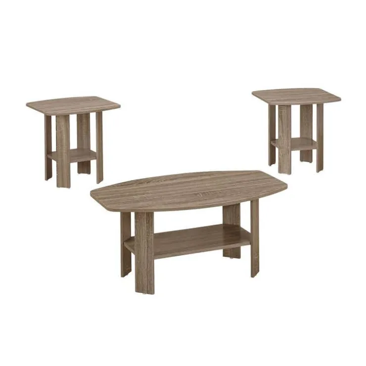 Monarch Table set - 3pcs set / - Dark Taupe New