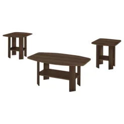 Monarch Table set - 3pcs set / dark - Walnut New