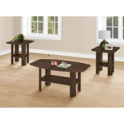Monarch Table set - 3pcs set / dark - Walnut New