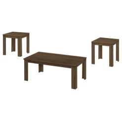 Monarch Table set - 3pcs set / dark - Walnut Discount