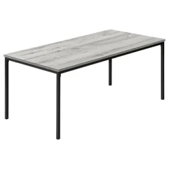 Monarch Table set - 3pcs set / / black metal - Grey Online