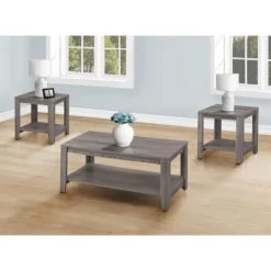 Monarch Table set - 3pcs set / - Grey Discount