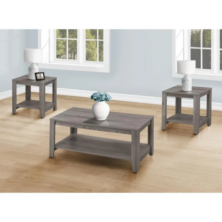 Monarch Table set - 3pcs set / - Grey Discount