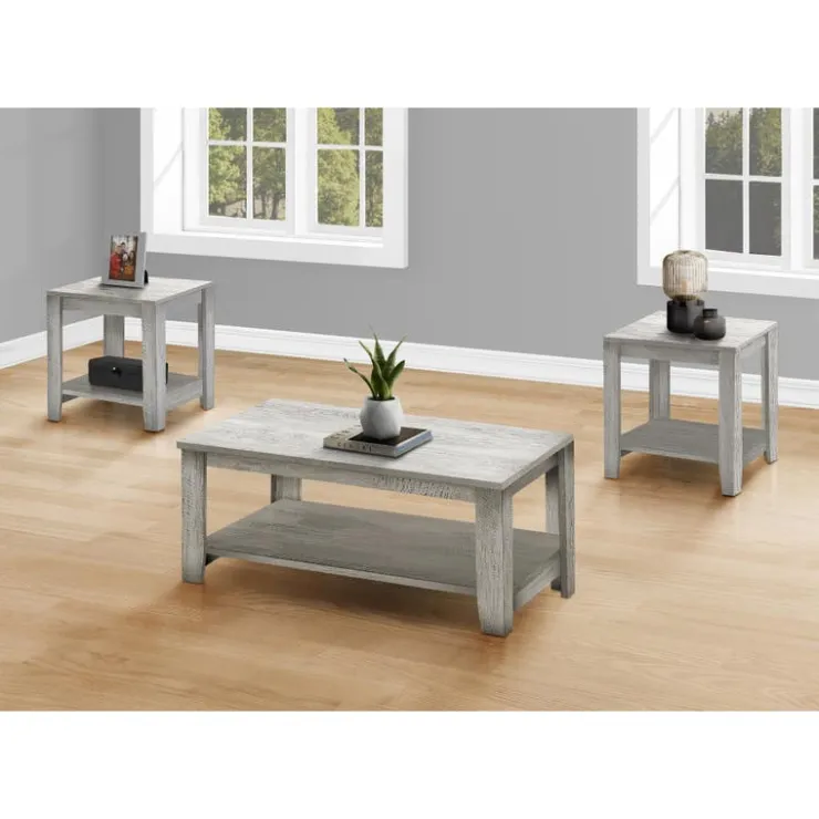 Monarch Table set - 3pcs set / industrial - Grey Hot