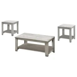 Monarch Table set - 3pcs set / industrial - Grey Hot