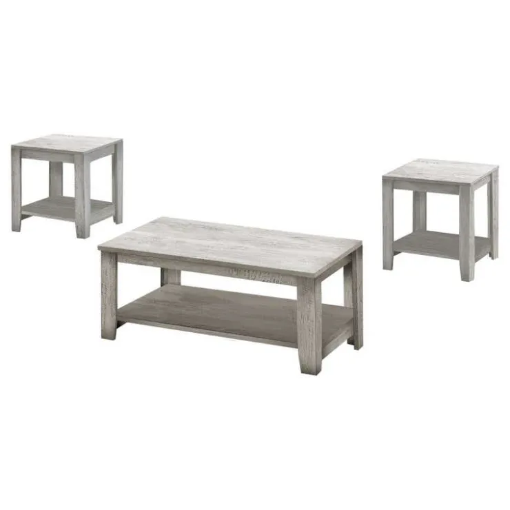 Monarch Table set - 3pcs set / industrial - Grey Hot