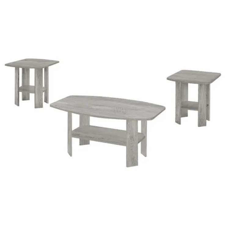 Monarch Table set - 3pcs set / industrial - Grey New