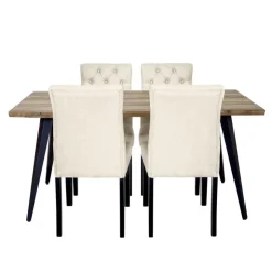 Table with 4 Chairs - Beige Hot