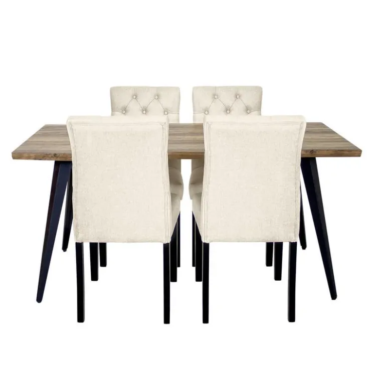 Table with 4 Chairs - Beige Hot