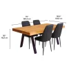 Table with 4 chairs - Black Clearance