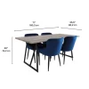 Table with 4 Chairs - Blue Discount