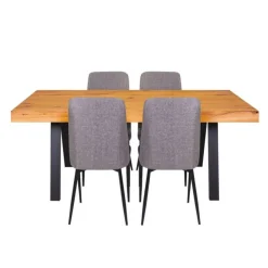 Table with 4 Chairs - Grey Online