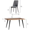 Table with 4 Chairs - Grey Best