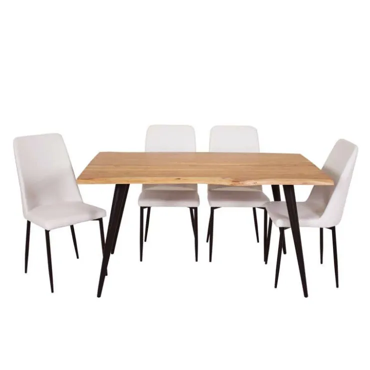 Table with 4 Chairs - White Online