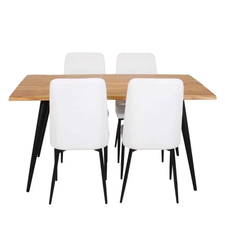 Table with 4 Chairs - White Online