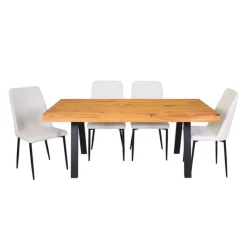 Table with 4 Chairs - White Best