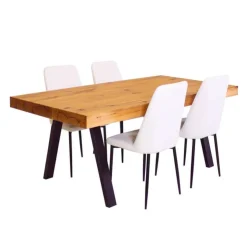 Table with 4 Chairs - White Best