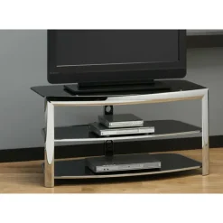 Monarch Tempered Glass TV Stand 43
