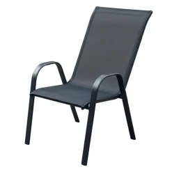 Textilene Outdoor Chair Black New