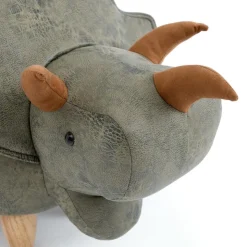 Triceratops-Shaped Kids Pouf – 37.8
