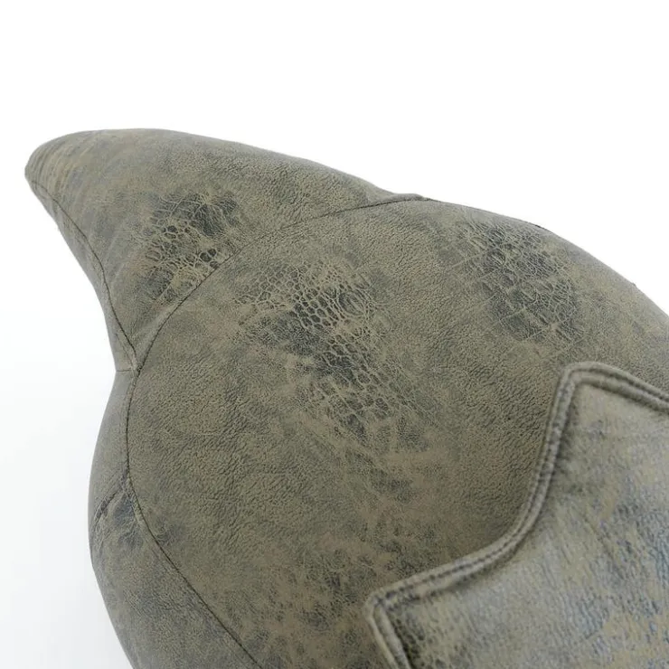 Triceratops-Shaped Kids Pouf – 37.8" x 14.2" x 14.6" Green Hot
