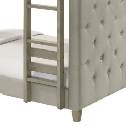 Tufted Bunk Bed - 39/39 Grey Outlet