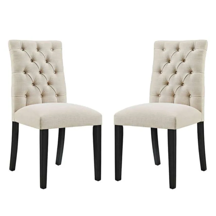 Tufted Chairs (Set of 2) - Beige Best