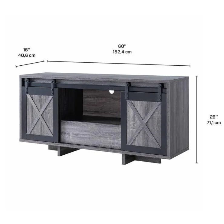 TV Stand 60" Grey Clearance