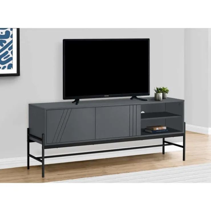 Monarch TV Stand 60" - Grey Best