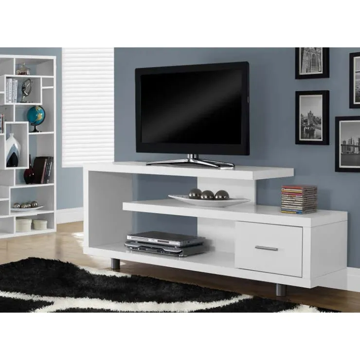 Monarch TV Stand 60" - WHITE Best