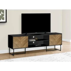Monarch TV Stand 72" - Black Hot