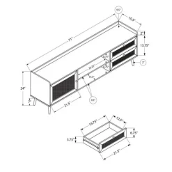 Monarch TV Stand 72