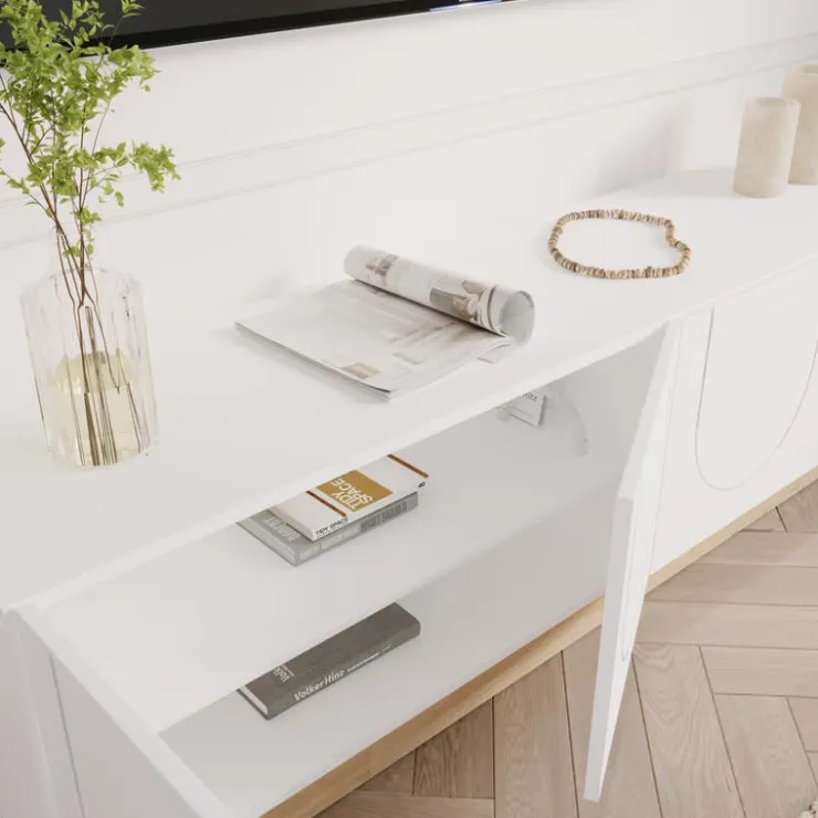 Nexera TV Stand 72" - White Outlet