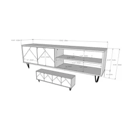 Nexera TV Stand 72" - Black Outlet