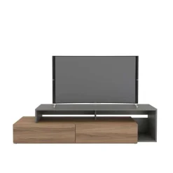 Nexera TV Stand 72" - Light Brown and Grey Discount