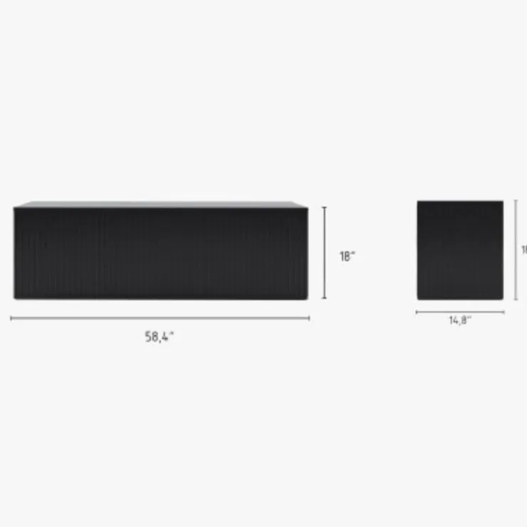 Nexera TV Stand 60" - Black Discount