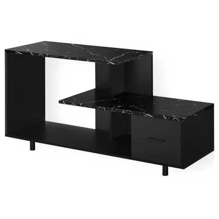 Monarch TV Stand with Drawer 48" - Black Discount